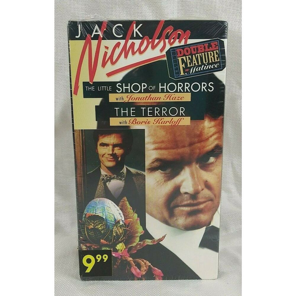 Jack Nicholson XX Feature - The Terror - The Little Shop of Horrors - VHS - New